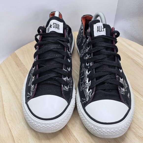 Converse All Stars men's Zebra Stripe Low Top Pop Tongue Lace Shoes Size 9.5 - Picture 4 of 9